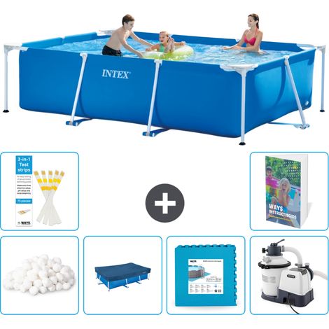 Rechteckiger Frame Pool - 300x200x75 cm - 7-teilig S159