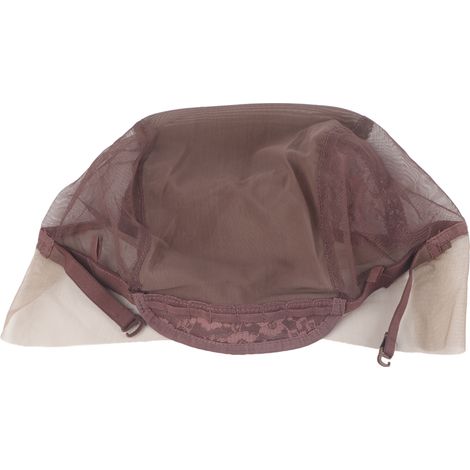 Filet à Cheveux en Dentelle Nylon Réglable Respirant Marron Foncé pour Spectacles (1/5)