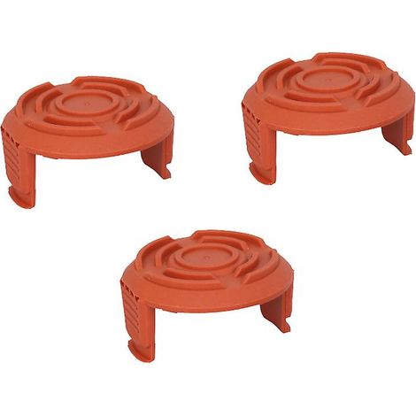 Ensemble de 3 protections de fil et capuchons de bobine de rechange pour coupe-bordures Worx WA0010 - Durables, résistants au vieillissement et performants. (1/4)