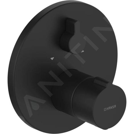 Hansa Home - Mitigeur thermostatique encastré, 2 sorties, noir mat 8862904533 (1/2)