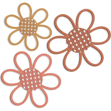 [Décor mural floral] Fleuristerie Daisy, Ensemble mural bohème chic en glycine naturelle pour votre salon ou cadeau idéal (1/5)