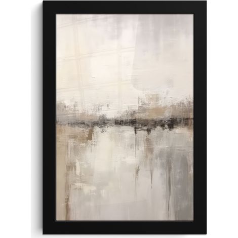 Framed Poster Modern art - Abstract - Beige 20x30 cm (1/5)