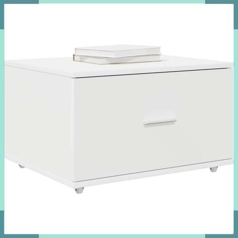 869306 Armoire à tiroirs avec roue Blanc 55 x 45 x 31 cm (1/5)