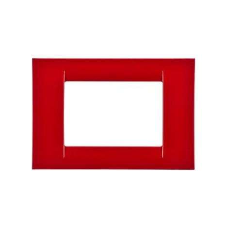 PLAQUE 3 POS.ROUGE BORDEAUX SYSTEM VIRNA GEWISS GW22133