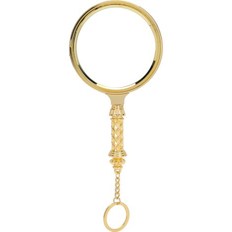 Loupe manuelle 5X 90mm avec porte-clés pour lecture à domicile (1/5)