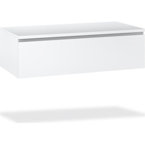 Base con top 1 cassetto YOKA bianco opaco