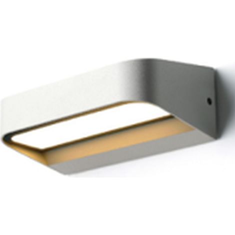 Außenleuchte Wand Aluminium LED IP54 B: 14,2 cm Weiß länglich 3000 K warmweißes Licht 450 lm Modern