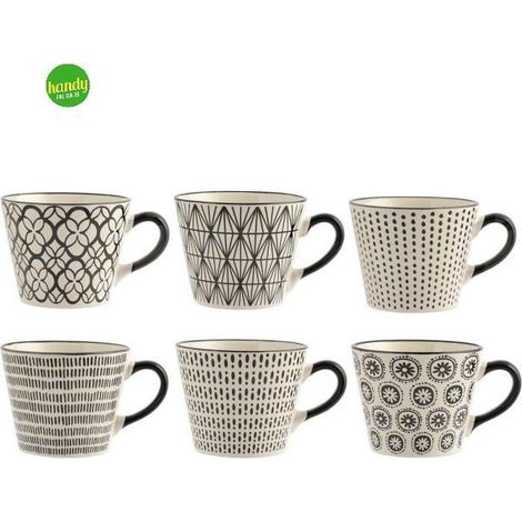 Tazza Jumbo Vhera H&H Stoneware Cc340 decori assortiti (1/5)