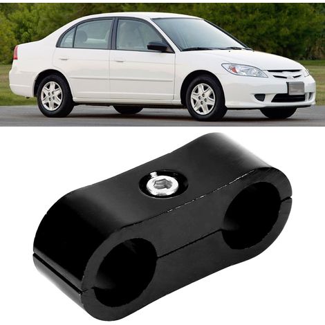 Séparateur de durite AN4 en aluminium noir pour carburant, huile et eau, accessoire auto, diviseur de tube de raccord (1/5)