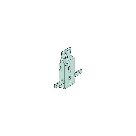 Serrure réversible pour porte de garage basculante – 4 pênes – Cylindre européen – Entraxe 60mm – Boîtier 138x64x23mm