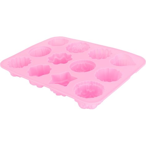 Moule en silicone à 12 compartiments pour gâteaux, puddings et fondants à faire soi-même - Accessoire de cuisine (1/5)