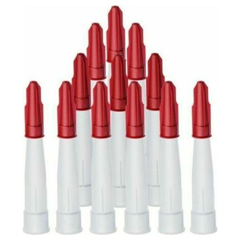 24 Pack Caulking Nozzle Caps, Resealable Silicone Applicator Tips for White Caulking Nozzles Includes 12 Pcs White Caulking Nozzles and 12 Pcs Caulking Nozzles (1/4)