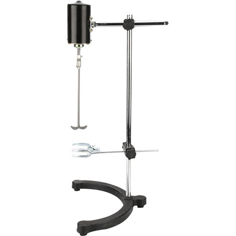Agitateur électrique de laboratoire 100W, mélangeur à vitesse variable pour paillasse, prise UE 220V, usage petit laboratoire, agitateur suspendu compact. (1/5)