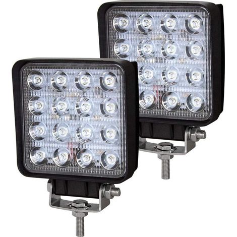 12V 48W 10cm LED Work Light Bar IP67 Waterproof Car LED Spotlight Fog Lights LED Work Lights for 4x4 Motorcycle Car Truck Tractor SUV Boat (1/5)