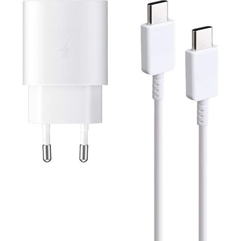 Chargeur Usb C - 25 W - Protocole De Chargement Rapide Pd 3 0 - Compatible Avec Galaxy S22 S21 Ultra Z Flip 3 Z Fold 3 - Câble Inclus 1 M (1/5)