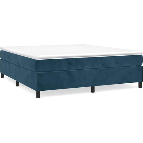Maison Exclusive - Boxspringbett mit Matratze Dunkelblau 160x200