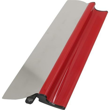 Couteau à enduire 40 cm Lame en acier inoxydable Poignée ergonomique en forme de Z Finition lisse pour plâtre et béton (1/5)