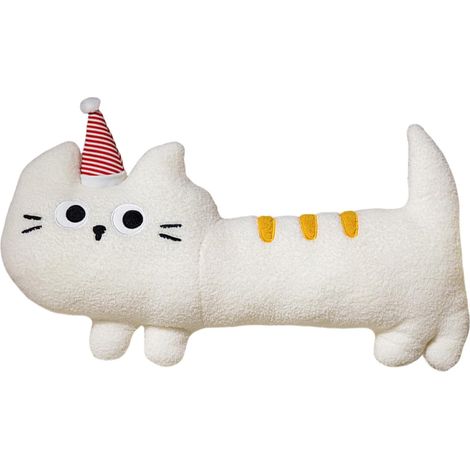 Long Cat Body Pillow, Cartoon Plush Toy, Cuddly Hugging Cushion, Interactive Soft Stuffed Animal to Kids, Boys, Girls, Cozy Sleep Companion for Home Decor, Bed Sofa 15.75x7.87 inches (1/5)