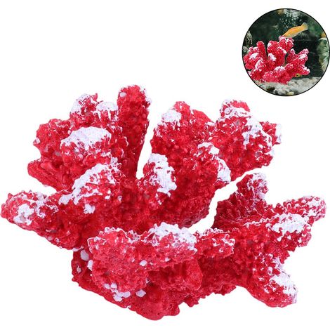 Ornement En Résine - Corail Artificiel Pour Aquarium - Décoration Poisson - 13,5 x 12 x 8,5 cm - 1 Pièce (1/5)