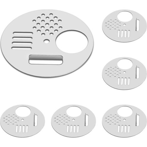 Porte d'entrée de Ruche Disque en Acier Inoxydable (Lot de 6) - Bee Hive Gate Équipement Outil Apiculture nid d'abeille disques Rondes de Porte Vent Fermeture ventilée pour apiculteurs (1/5)