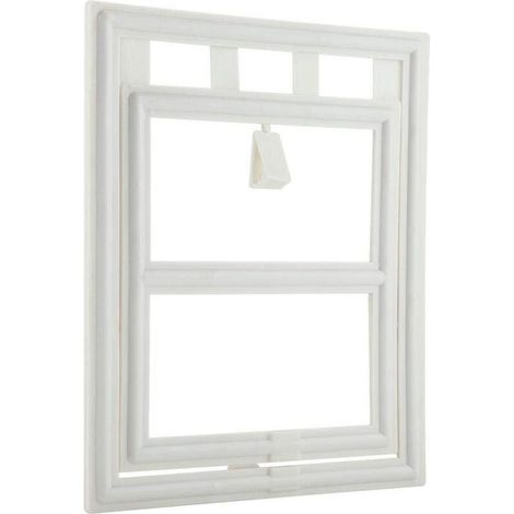 Porte Battante Pour Chats et Chiens - Porte Moustiquaire Pour Animaux Domestiques Avec Aimant Puissant et Sortie Contrôlable (Blanc L)