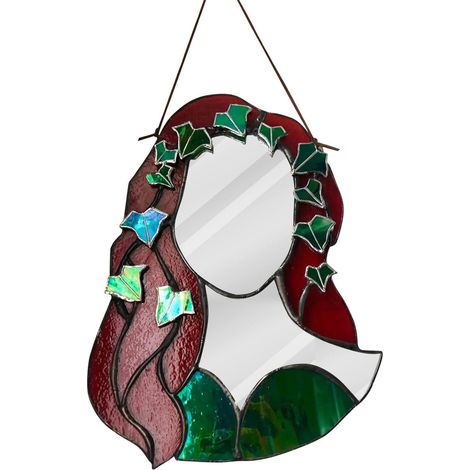Miroir Décoratif en Verre Style Lierre pour Entrée, Chambre ou Salle de Bain (1/5)
