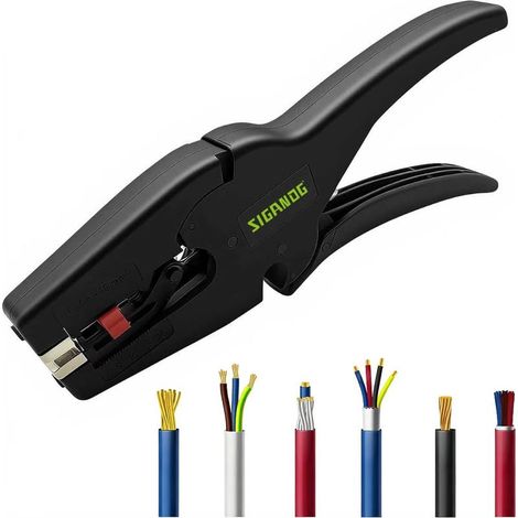 Pince a Denuder Electricien,Pince à Dénuder Automatique avec Mâchoires Auto-ajustables,Applicable Aux Installations éLectriques, Aux Automobiles Et Aux Produits éLectroniques(AWG 32-7/0.03-16mm²) (1/5)
