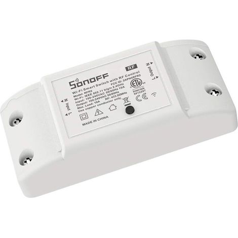Interrupteur intelligent sans fil avec récepteur RF pour maison connectée, compatible avec Alexa et Google Home, aucun hub requis (1/4)
