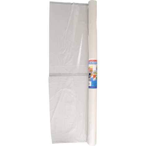 Bâche de protection Surface Jardibric 162m² 6 x 27 m Film de Protection en Polyéthylène Bâche de Protection Peinture (1/3)