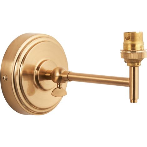 Applique industriale regolabile ottone spazzolato B22 7W Endon (1/5)