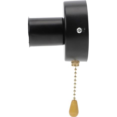 Interrupteur A Tirette en Acier Inoxydable Noir pour Lampe de Chevet, Facile à Installer, pour Home et Bar, Support de Lampe Solide et Simple (1/5)
