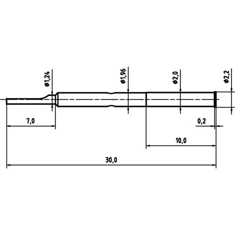 PTR Hartmann H 2021 L Housse pour broche de contrôle