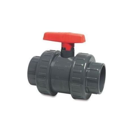 bevo PVC-U Kugelhahn 32 mm Klebemuffe 16bar DN25 Grau Typ AK 161502 (1/5)