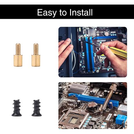 228 Pieces PC Computer Screws Kit, Computer Screw Kit with Plastic Box ...