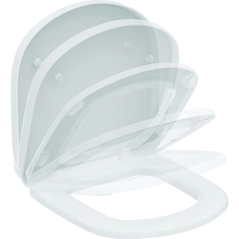 Ideal Standard T679301 - WC con chiusura ammortizzata Tempo / Kheops, bianco (1/5)