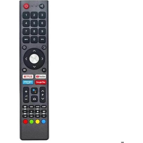 Télécommande remplacement CHIQ TV GCBLTV02BDBIR, Netflix YouTube Prime-Video, sans configuration (1/3)