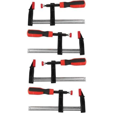 4 Pièces Serre-joints en F Robustes pour Menuiserie, Outil à Main à Glissement Rapide, Kit DIY 50x150mm (1/5)