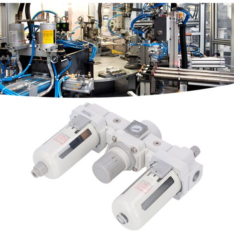 Druckregler AC40-04, Öl-Wasser-Abscheider, Filter, pneumatische und mechanische Teile, Druckluftprozessor, Dreifacheinheit, G1/2-Zoll-Einlass-/Auslassgewinde (1/5)