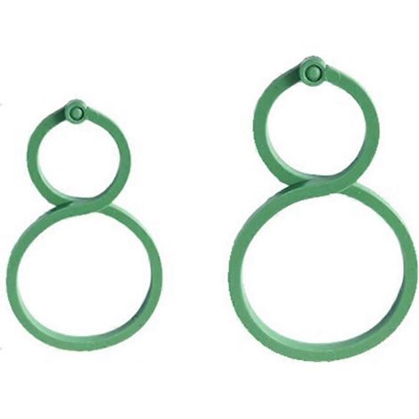 500 pièces Vine Strapping clips pour Growing Upright plante support plastique Bundled Ring jardin support outil Vine (1/5)