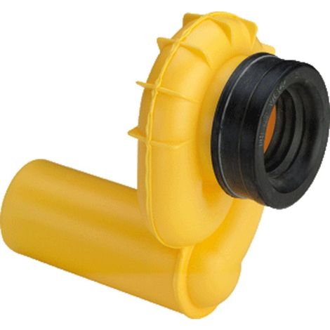 Siphon d'urinoir horizontal O 50, plastique, jaune (1/5)