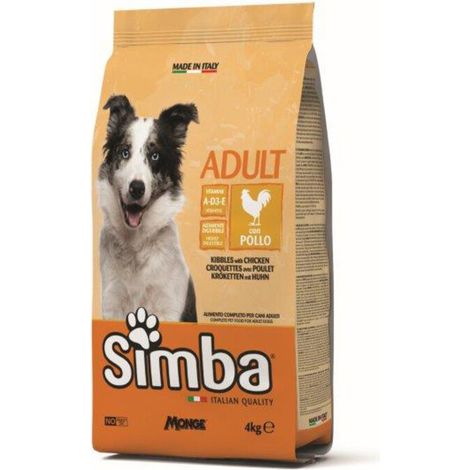 CROCCHETTA CANE MONGE SIMBA 4 KG ADULT POLLO