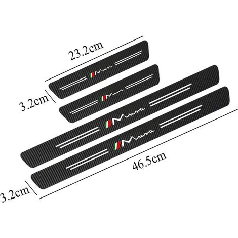 (Musa) 4 autocollants de seuil de porte en fibre de carbone pour Lancia Ypsilon Musa Thema Delta Accessoires auto (1/3)