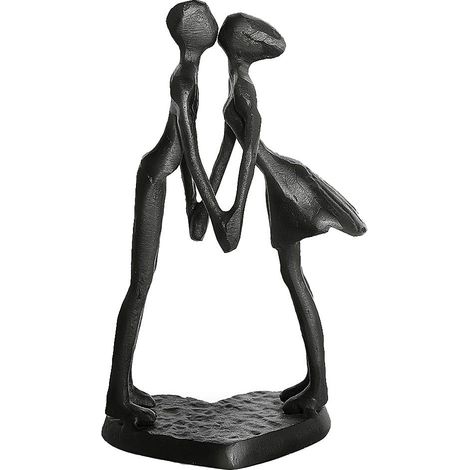 Anniversaire, Cadeau de Mariage pour Elle/Femme – Sculpture Moderne en Fer de 15,2 cm, décoration d'intérieur pour Table, étagère, Figurine Romantique en Forme de cœur pour Petite Amie, (1/5)
