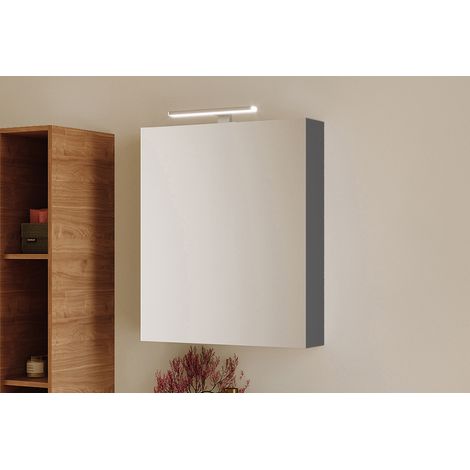 RIHO Spring Spiegelschrank, 1-türig, 60x13,8x70cm, F001480ANT (1/2)