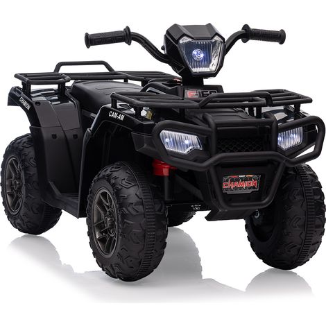 12V ATV Quad Electrique pour Enfants, Voiture Electrique Enfant avec Musique, Variable Haute/Basse, Phare LED, 88x 50x 46cm, pour Enfants 3-8 Ans(NOIR) (1/5)