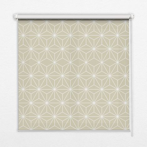 Tenda a Rullo Interna per Finestra - Tenda Filtrante Luce - Tenda Privacy - Tenda Decorativa Rettangolare - Rullo per Interni - (70 cm x 140 cm) - Punti bianchi collegati da altri punti