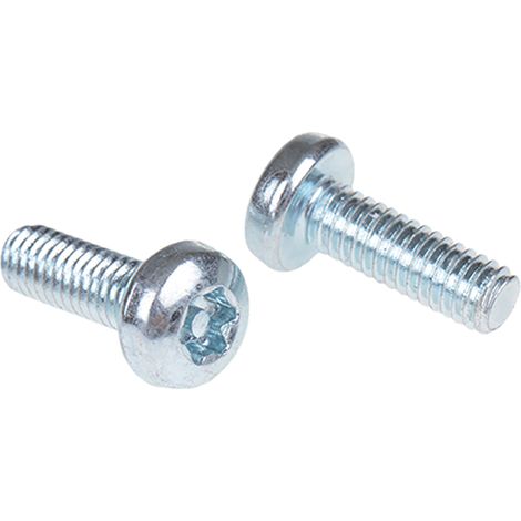 Vis de sécurité inviolable, M4 x 12mm, tête Cylindrique, en Acier ( Prix pour Sachet de 100 )