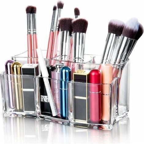 Boîte de rangement cosmétique en acrylique transparent / Organisateur de cosmétiques / Boîte de rangement cosmétique (1/5)