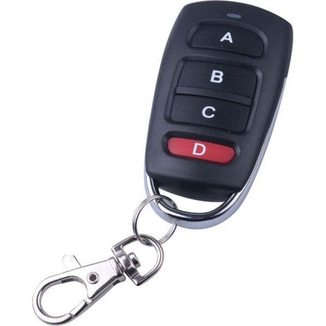 Télécommande copieuse universelle 433MHz pour porte de garage et portail, 4 canaux, avec porte-clés intégré (1/4)