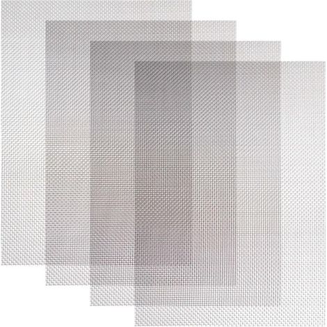Grille métallique anti-rongeur et anti-insecte en acier inoxydable, 20 mailles, 300×210 mm, pour ventilation et filtration, 4 pièces (1/5)